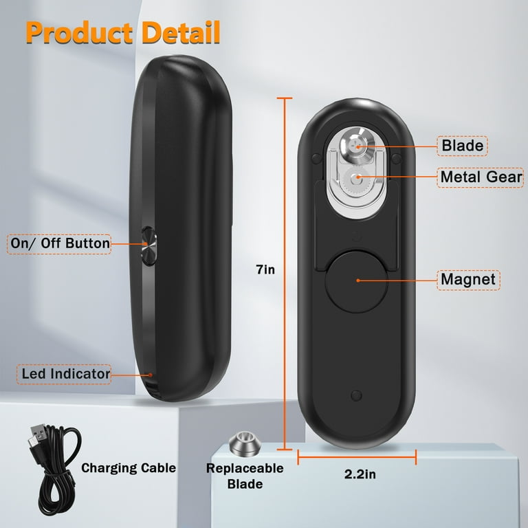 Luxmo Rechargeable Electric Can Opener - One Button Control Automatic  Handheld Can Opener for Multiple Cans