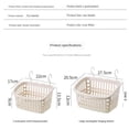 thumbnail image 4 of Cesta de almacenamiento de Plástico Sunnimix Organizador de cesta colgante Grande, 4 of 8