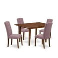 thumbnail image 2 of East West Furniture Dining Room Set Mahogany, PSCE5-MAH-10, 2 of 6