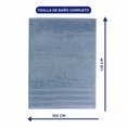 thumbnail image 3 of Toalla Baño Completo Gris 6 piezas 100% Algodon 102x178 - Hokins, 3 of 6