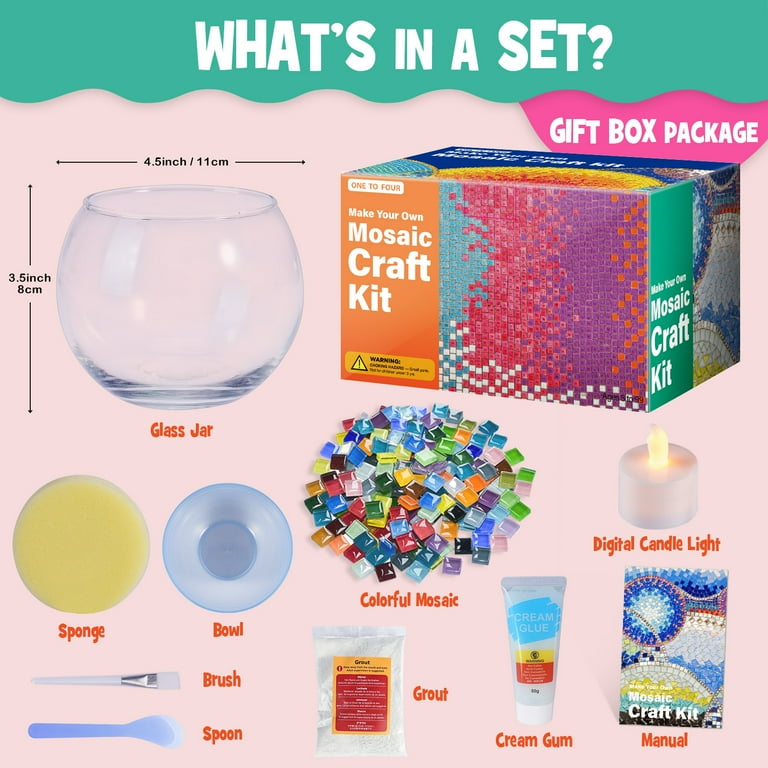  Glass Painting and Candle Making Box Kit