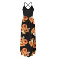 thumbnail image 3 of Vestido HUOGUO Fashion para mujer, cuello en O, estampado casual, sin mangas, 3 of 5