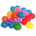 thumbnail image 6 of FRCOLOR 50PCS Rattan Ball Toy Parrot Chew Toy Wicker Balls Grass Rattan for Birds, 6 of 8