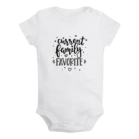 

Current Family Favorite Funny Rompers For Babies Newborn Baby Unisex Bodysuits Infant Jumpsuits Toddler 0-12 Months Kids One-Piece Oufits (White 12-18 Months)