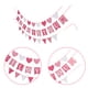 thumbnail image 3 of 1 juego de pancarta de Feliz Día de San Valentín, letrero de San Valentín, guirnalda de corazones, pancarta de amor, accesorios para fotos, decoración de chimenea para fiestas de aniversario de boda, 3 of 7