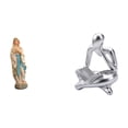 thumbnail image 1 of Estatua,Colección religiosa de estatuas de la Virgen María,Resina y figura de dama,Figura de lector abstracto,Estatua de pensador abstracto,arte,artesanías,decoraciones, 1 of 8