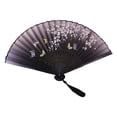 thumbnail image 1 of TIELUTT Handheld Paper Fans Set Chinese Ancient Style Decorative Folding Fan Folding Fans for Women Small Patriotic Decorations Paper Butterflies for Ceiling Oriental Hand Fan Party Table Decorations, 1 of 5