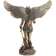 thumbnail image 6 of Veronese Design 12 1/4 Inch Tall Archangel Saint Michael Cold Cast Resin Antique Bronze Finish Sculpture Statue, 6 of 7