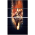 thumbnail image 2 of Large Falcon in Flight - Animal Canvas Wall Art, 2 of 3