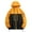 Orange, variant on Plus Size Jacket for Men Winter Fall Color Block Drawstring Casual Loose Fashion Zipper Hooded Pullover Coats with Pockets,Green,L