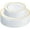 Gold, White, variant on Gusto Fancy Plastic Plates Disposable Dinner Plates & Salad Plates Set, 60-Pack