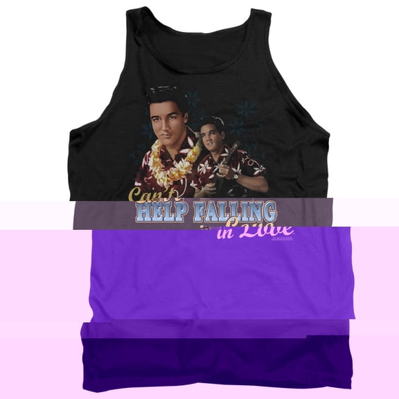 Elvis Presley Cant Help Falling Tank Top T-Shirt Black