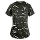 thumbnail image 4 of Fiudx Ofertas Flash Artículos En Oferta Blusa de Manga Corta con Cuello En V para Mujer, Uniforme de Trabajo, Impresión de Bolsillo, 4 of 4