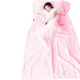 thumbnail image 1 of Sleeping Bag With Pillowcase Super Soft Foldable Travel Sheet, 1 of 5