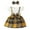 Orange, variant on Hwmodou Baby Girl Clothes Baby Clothing Girls Plaid Spring Summer Fall Bowknot Short Sleeve Princess Dress Clothes Vintage-Inspired Outfits