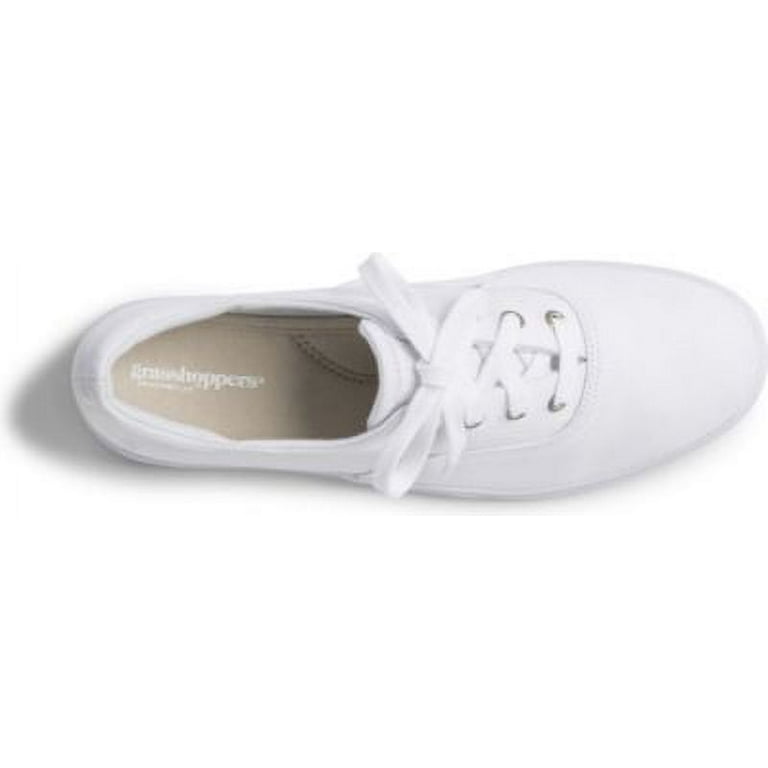 Grasshoppers Janey II Women White Stretch Twill: Comfort Fit