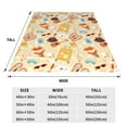 thumbnail image 3 of Bixox Fleece Blanket Summer Travel Pattern Super Soft Double-Sided Microfiber Flannel Blanket for Sofa, Bed, Couch, Suitable for All Seasons - 50"x40", 3 of 5