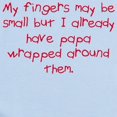 thumbnail image 2 of CafePress - Papp Wrapped Around Fingers Infant Bodysuit - Baby Light Bodysuit, Size Newborn - 24 Months, 2 of 4