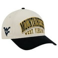 thumbnail image 3 of Men's New Era Navy/Cream West Virginia Mountaineers Arch Two-Tone Corduroy 9FORTY A-Frame Adjustable Hat, 3 of 5