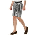 thumbnail image 4 of NOMADIC NOOK Men's Flat Front Summer Chino Walk Striped Printed Shorts 2 Pack, 4 of 6