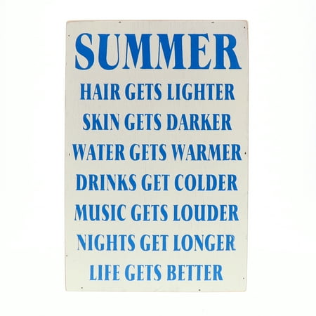 - Barnyard Designs Summer Hair Gets Lighter Skin Gets Darker Wooden Box Wall Sign Beach House Decor Sign 12