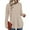 Beige, variant on UVN Long Sleeve Shirt for Women Fall Casual Blouses Ladies Loose Fit Crew Neck Tunic Tops