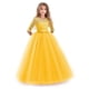 thumbnail image 1 of Vestido infantil de manga larga de 3 a 14 años Vestido infantil de flores de talla mediana y grande Vestido de princesa europea y americana, 1 of 5