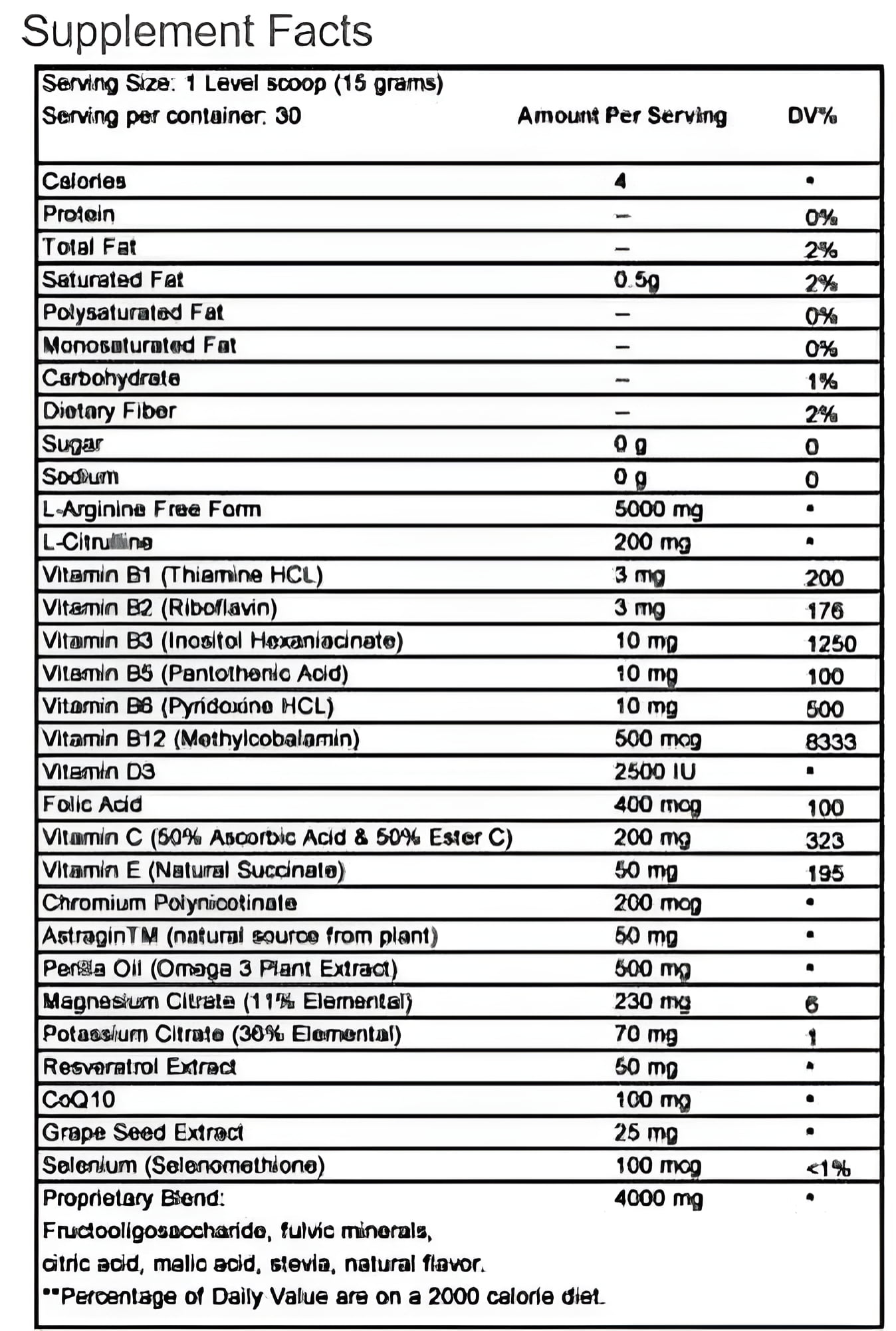 Health Guardian Cardioforlife Powder Orange 16 oz