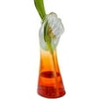 thumbnail image 4 of Hand Shaped Gradient Glass Vase Art Holding Plants Flower Container For Home Office Coffee Table Decor, 4 of 13