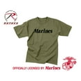 thumbnail image 2 of Rothco Olive Drab Military Physical Training T-Shirt - Marines, 3X-Large, 2 of 6