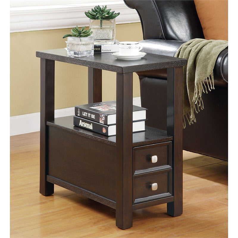 Coaster 2 Drawer End Table in Cappuccino Walmart Canada