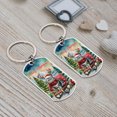thumbnail image 4 of Merry Christmas Santa Reindeer Antlers American Shorthair Sleigh Xmas Winter Holiday Stainless Steel Keychain Cat Lover Kitten Owner Gifts Collar Charm Tag Keyring - 00023, 4 of 5