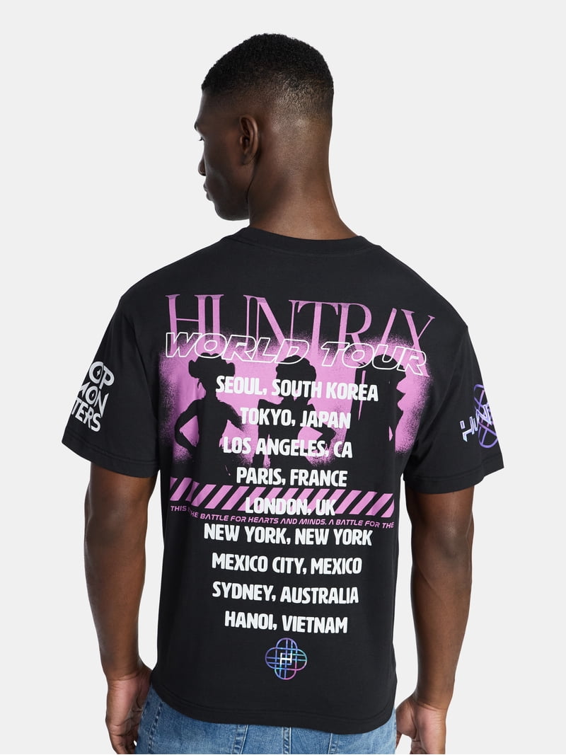 KPop Demon Hunters Men's and Big Men's Huntrix Poster Oversized