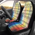 thumbnail image 2 of ZHANZZK Set of 2 Car Seat Covers Music Notes Clef in Space Galaxy Universal Auto Front Seats Protector Fits for Car,SUV Sedan,Truck, 2 of 4