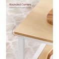 thumbnail image 6 of VASAGLE Kitchen Island with 3 Shelves, 39.4 Inches Kitchen Shelf with Large Worktop, Oak Color and White, 6 of 7
