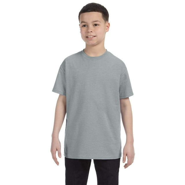 Jerzees boys Heavyweight Blend T-Shirt(29B)-ATHLETIC HEATHER-XL