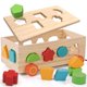 thumbnail image 1 of Juguete clasificador de formas Jessruly Montessori de madera con 17 bloques, 1 of 6