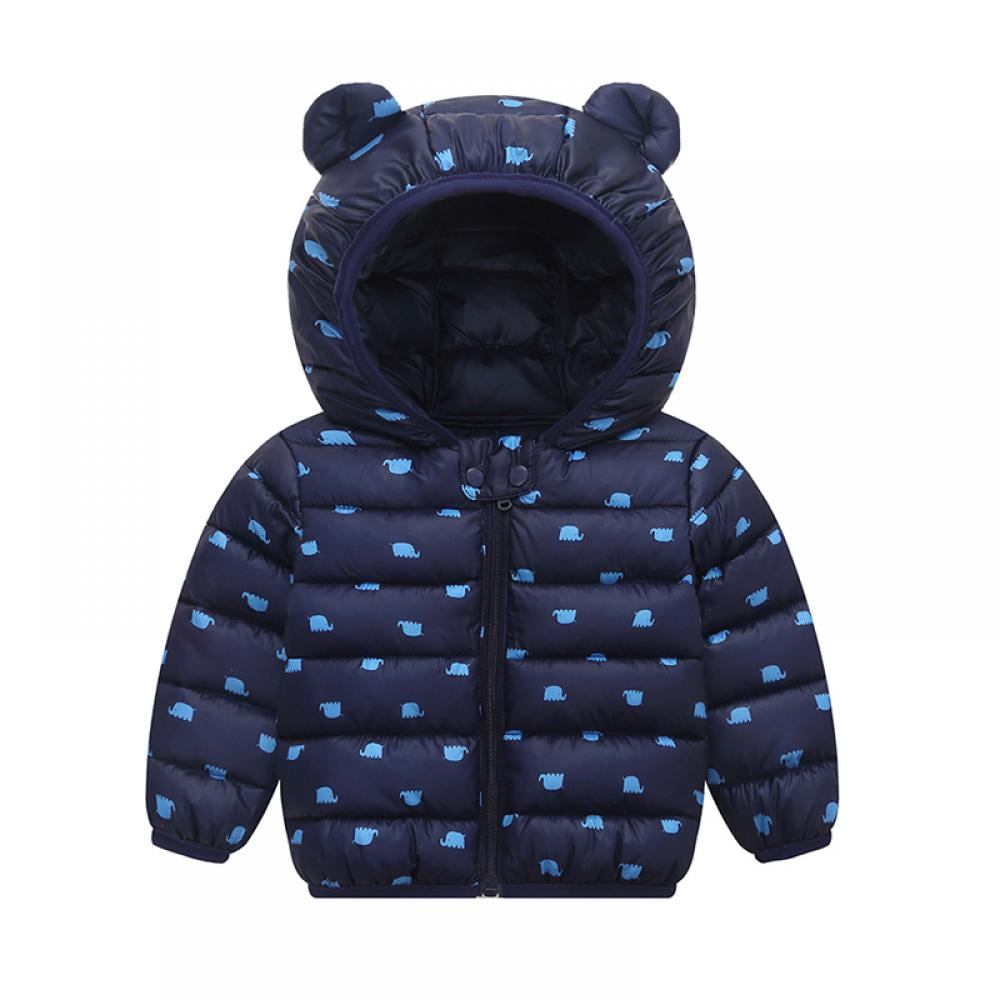 Winter Coats for Kids with Hoods Light Puffer Jacket for Baby Boys Girls Toddlers Infants Padded 