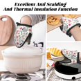 thumbnail image 7 of Pofeuu Cute Cartoon Sloth Print Thickened Mini Silicone Oven Mitts Heat Resistant, Rubber Oven Mitt Gloves, Finger Pinch Grips, Pot Holder, Silicone Potholder, 7 of 7