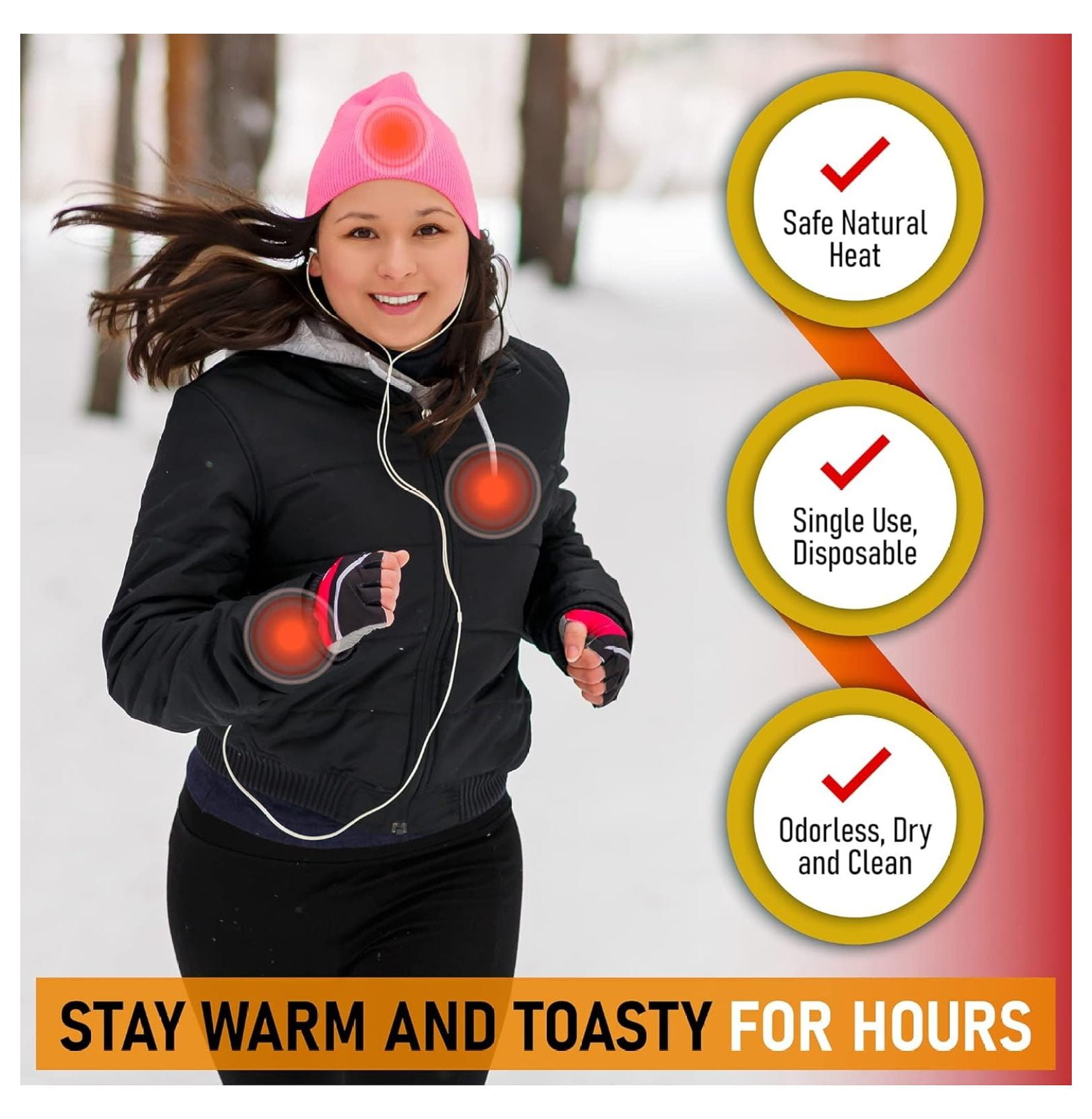 Hand & Toe Warmers Variety Pack - 30 Pairs Air Activated Heat Pads for Cold Weather - Hand, Toe, & XL Body Warmers for Skiing, Hiking, Hunting