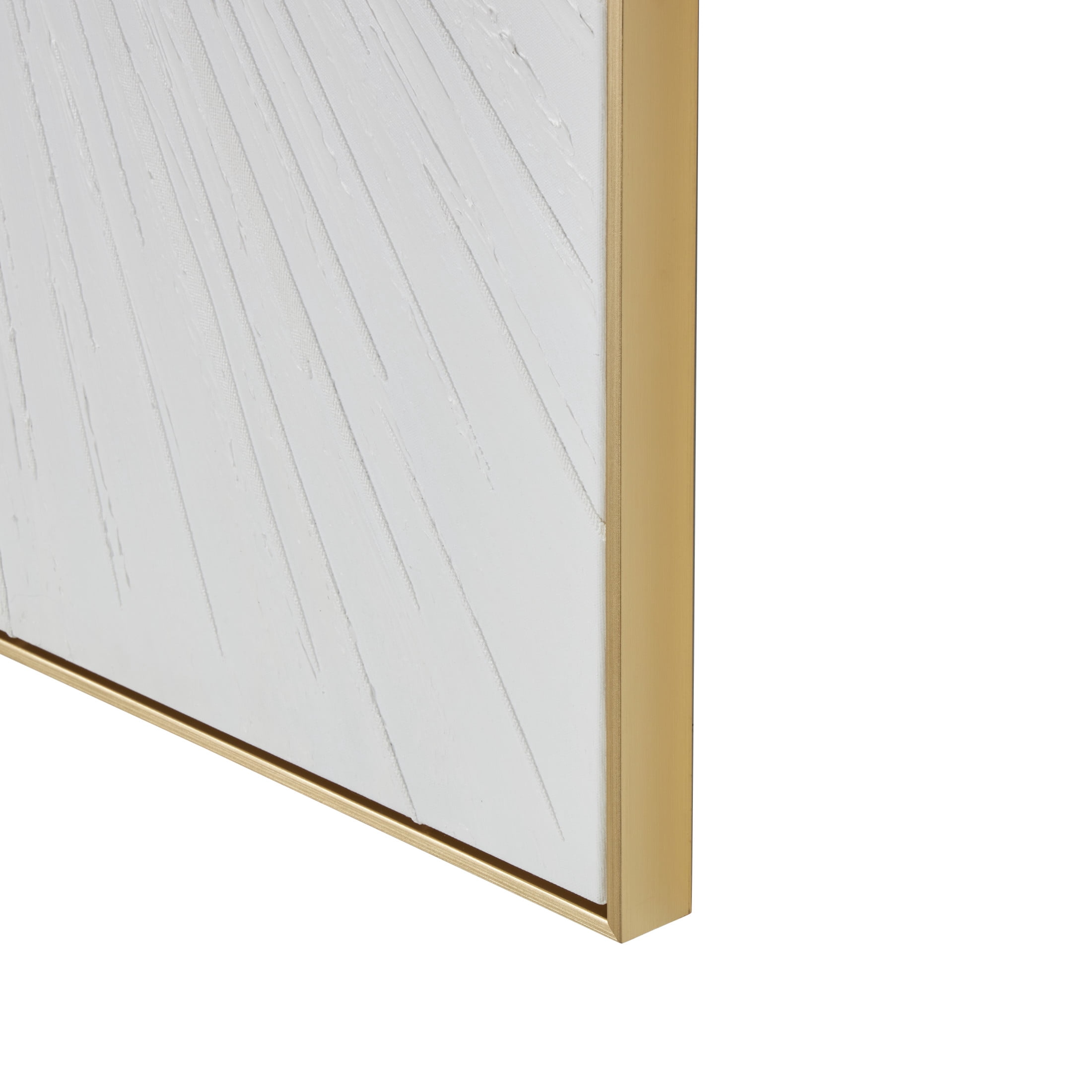 30" x 40" Textured Starburst Framed Wall Art with Gold Frame, by DecMode