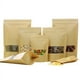 thumbnail image 2 of Bolsa de papel Kraft con ventana abierta, bolsa para envasar té y nueces, bolsa de papel Kraft independiente, bolsa autosellante, bolsa sellada para frutos secos, bolsa para alimentos, 2 of 2