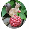 thumbnail image 3 of 2 paquetes de estatuilla de estatua de jardín de animales de ardilla de resina - decoración artística para, 3 of 8