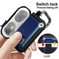 thumbnail image 4 of Secure-Click Series for Apple Airpods Pro Case, Nakedcellphone Rugged Hybrid Protective Cover with Carabiner Keychain Clip and Lock Closure for Airpods Pro Console (2019) - Navy Blue, 4 of 8