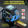 thumbnail image 3 of DEBGFS Digital Tape Measure 3 in 1 Laser  Level LCD Display 130ft/40m Laser Measuring Tool, 3 of 10
