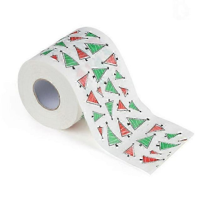 Papel higiénico navideño, linda herramienta para el hogar, regalos de Año Nuevo, decoración navideña, rollo de papel tisú, sección B