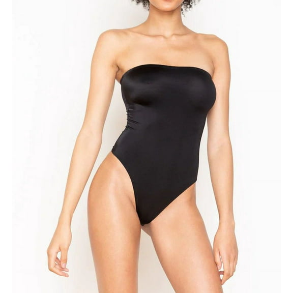Women's Only Hearts 8664 Second Skins Strapless Bodysuit (Black M)