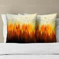 thumbnail image 6 of Autumn Forest Throw Pillow Covers 20x20 Inch, Fall Woods Landscape Decorative Pillow Cases Cotton Square Cushion Cover for Home Sofa Couch Bed Patio Seasonal Decor, 6 of 6