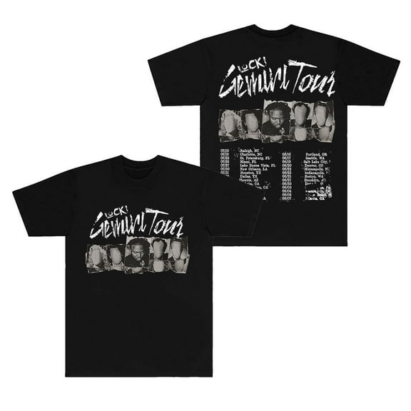 Lucki Gemini Tour 2024 T-shirt Merch Women Men Crewneck Short Sleeve Fashion Tee