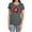 Charcoal, variant on Justice League Movie Cyborg Logo Women's T Shirt, Navy, Large